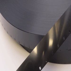 16mm black polyester leader (100 micron, 4 mil)